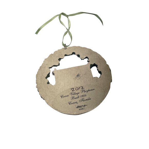 Historic Brevard Cocoa Village Playhouse Ornament 2012 Hestia Collectible Decor - Picture 3 of 3